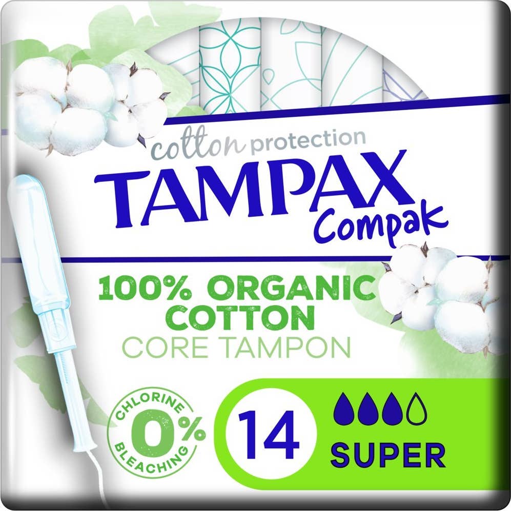 Tampax Tampones Compak Algohodon Super 14uds