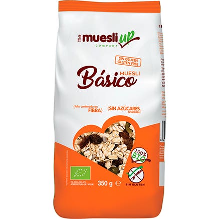 The Muesli Up Básico sin Azúcar sin Gluten Bio 350 g