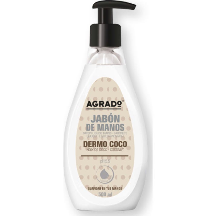 Agrado Jabón Manos Líquido Coco 500 ml