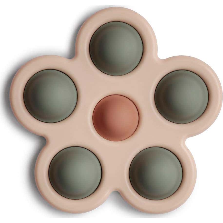 Mushie Pop It Flower Rose Blush Shifting Sand 1ud