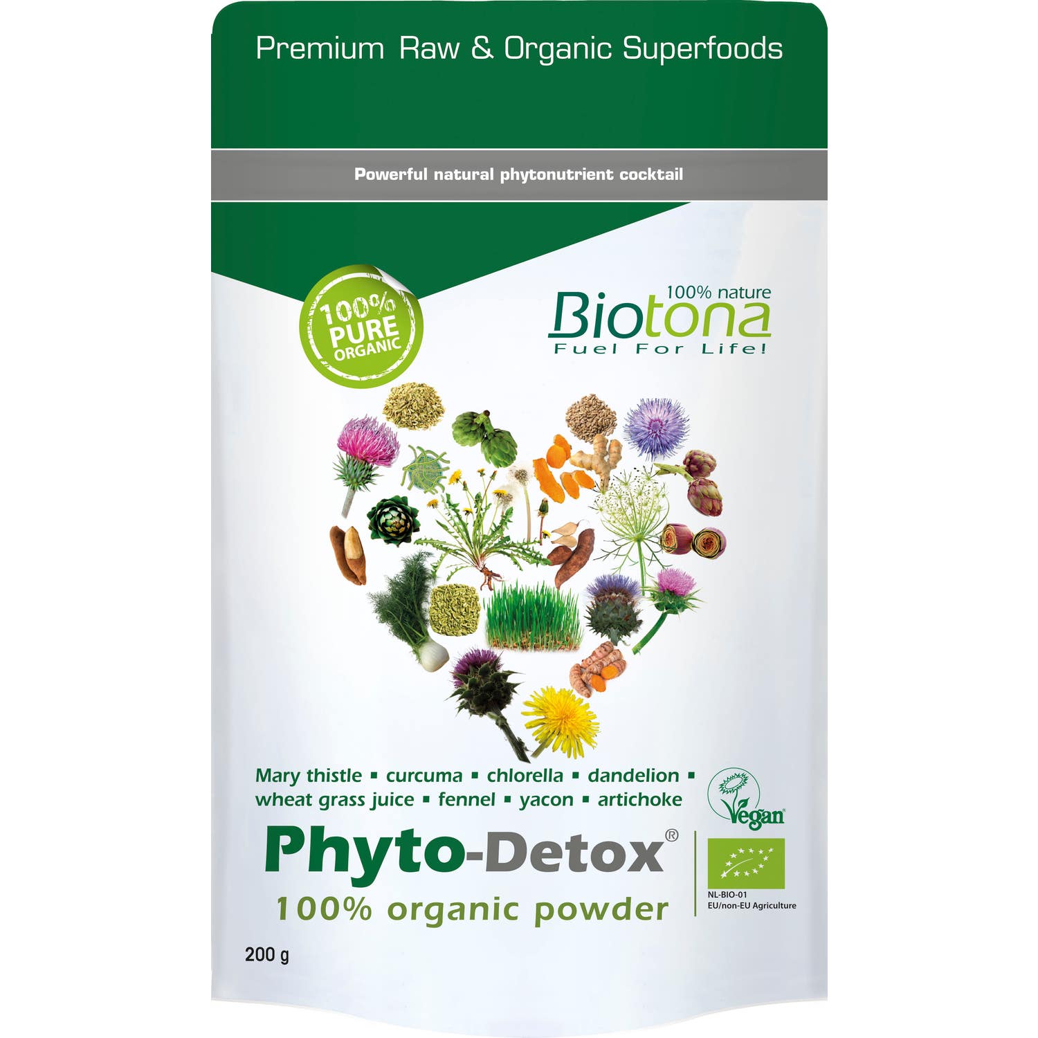 Biotona Phyto-detox Superfood Bio 200g