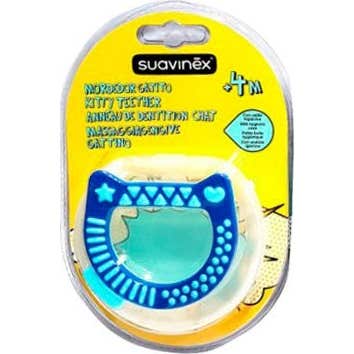 Suavinex Mordedor Gato Silicona +4m 1 ud + Caja Higiénica
