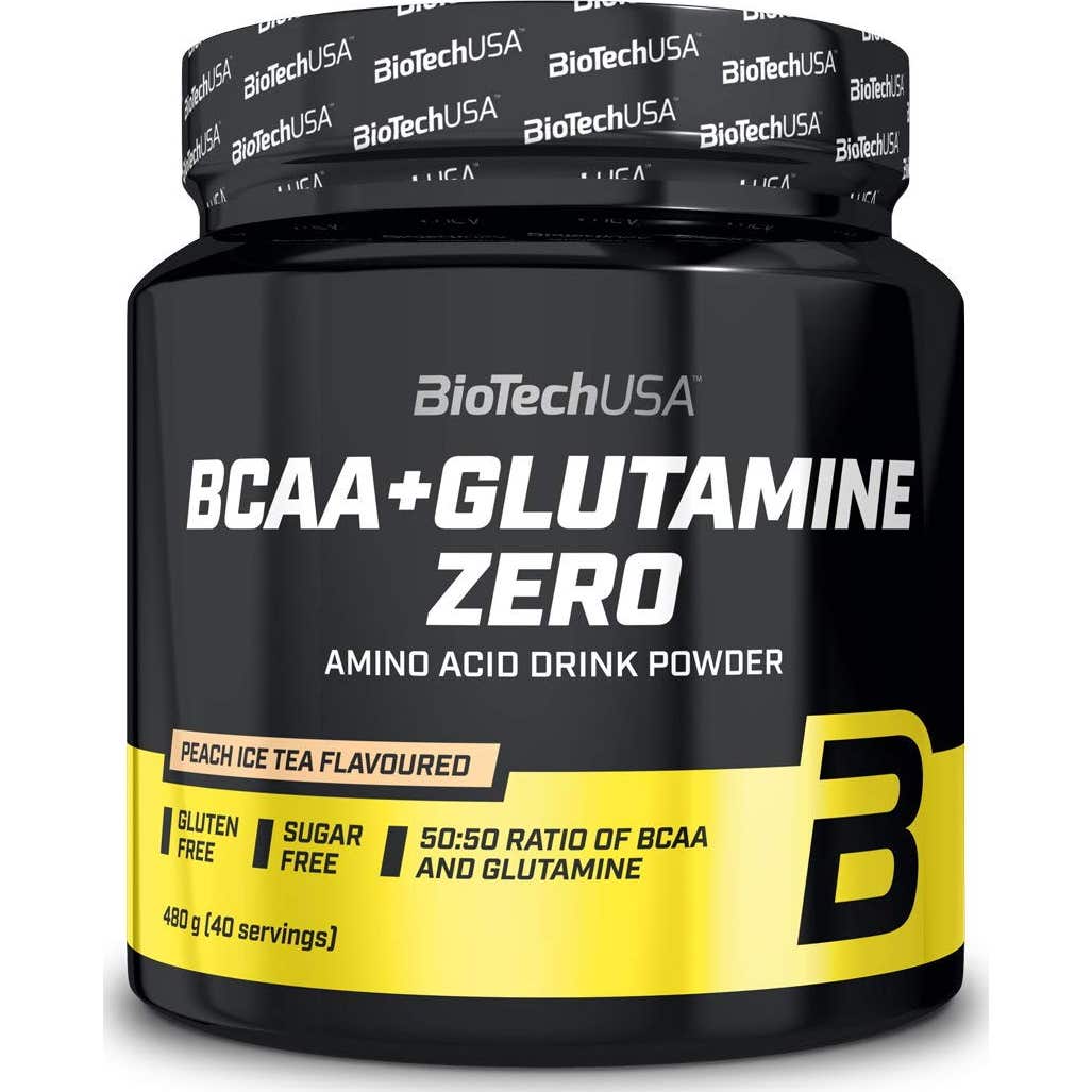 Biotech Suplemento BCAA + Glutamina Zero Té Durazno 480g