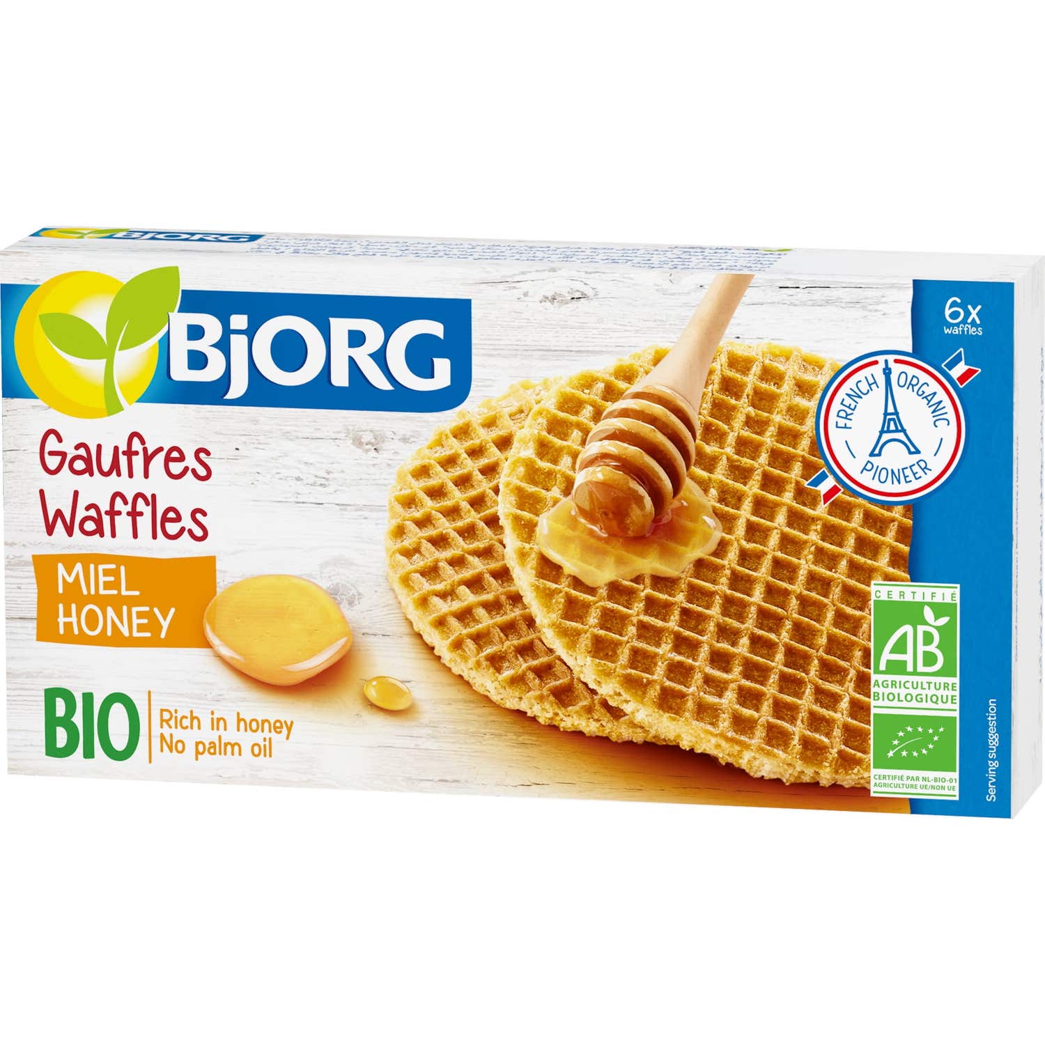 Bjorg Waffle Miel Bio 175g