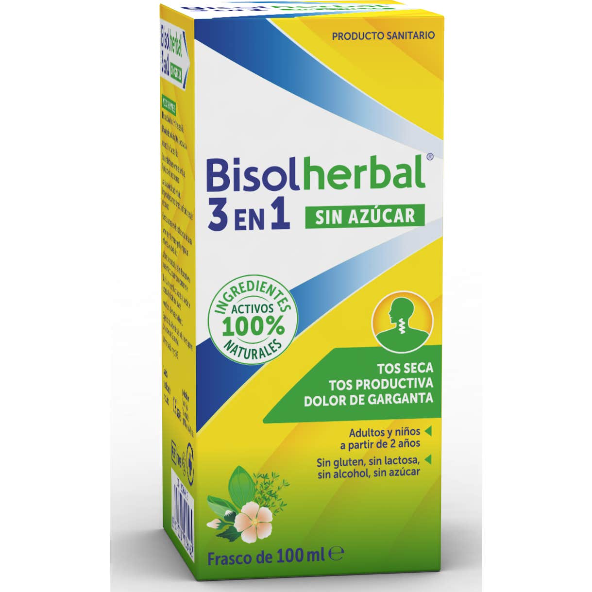 Bisoherbal 3 en 1 Jarabe sin Azúcar 100 ml