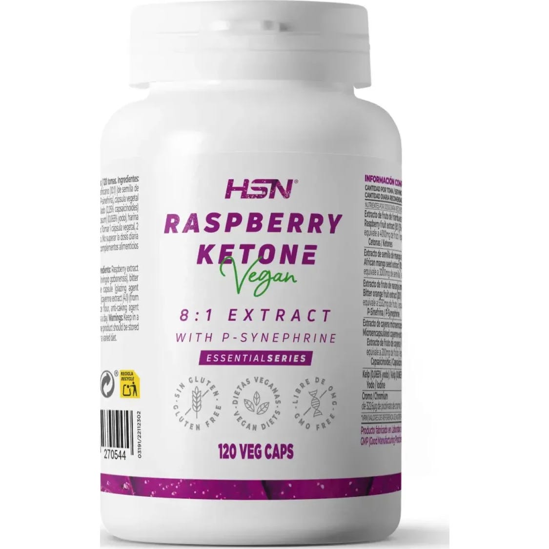 HSN Cetonas de Frambuesa 120vcaps