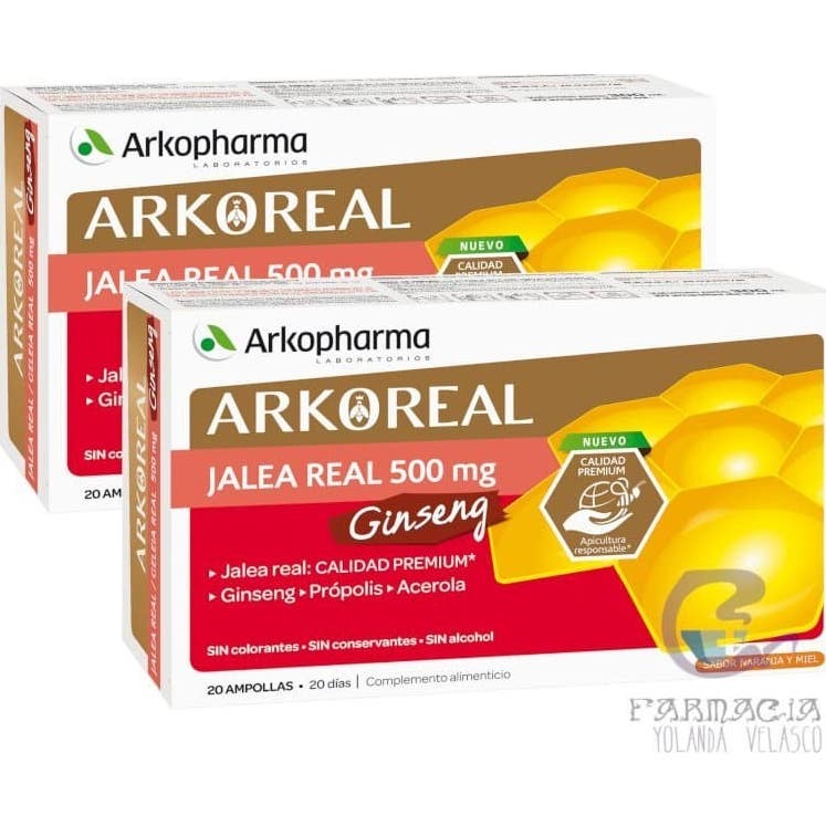 Arkopharma Arkoreal Jalea Real y ginseng 2 X20 Ampollas