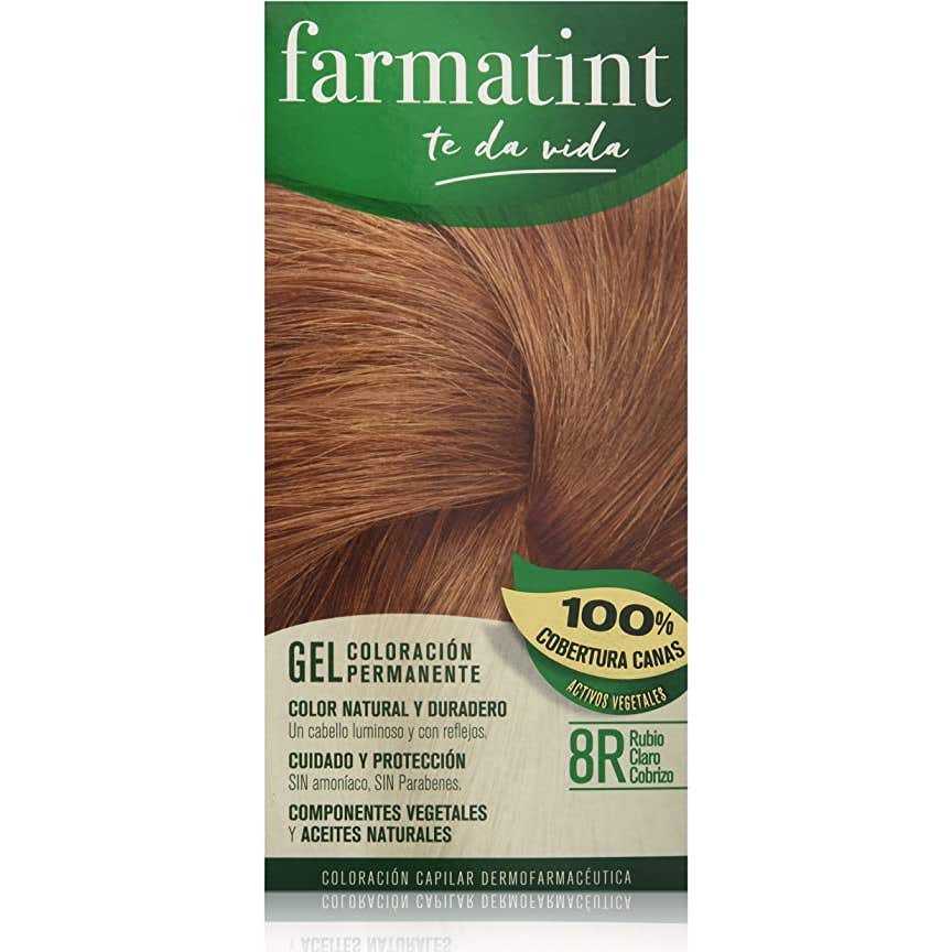 Farmatint Gel 8 R Rubio Claro Cobrizo 135 ml