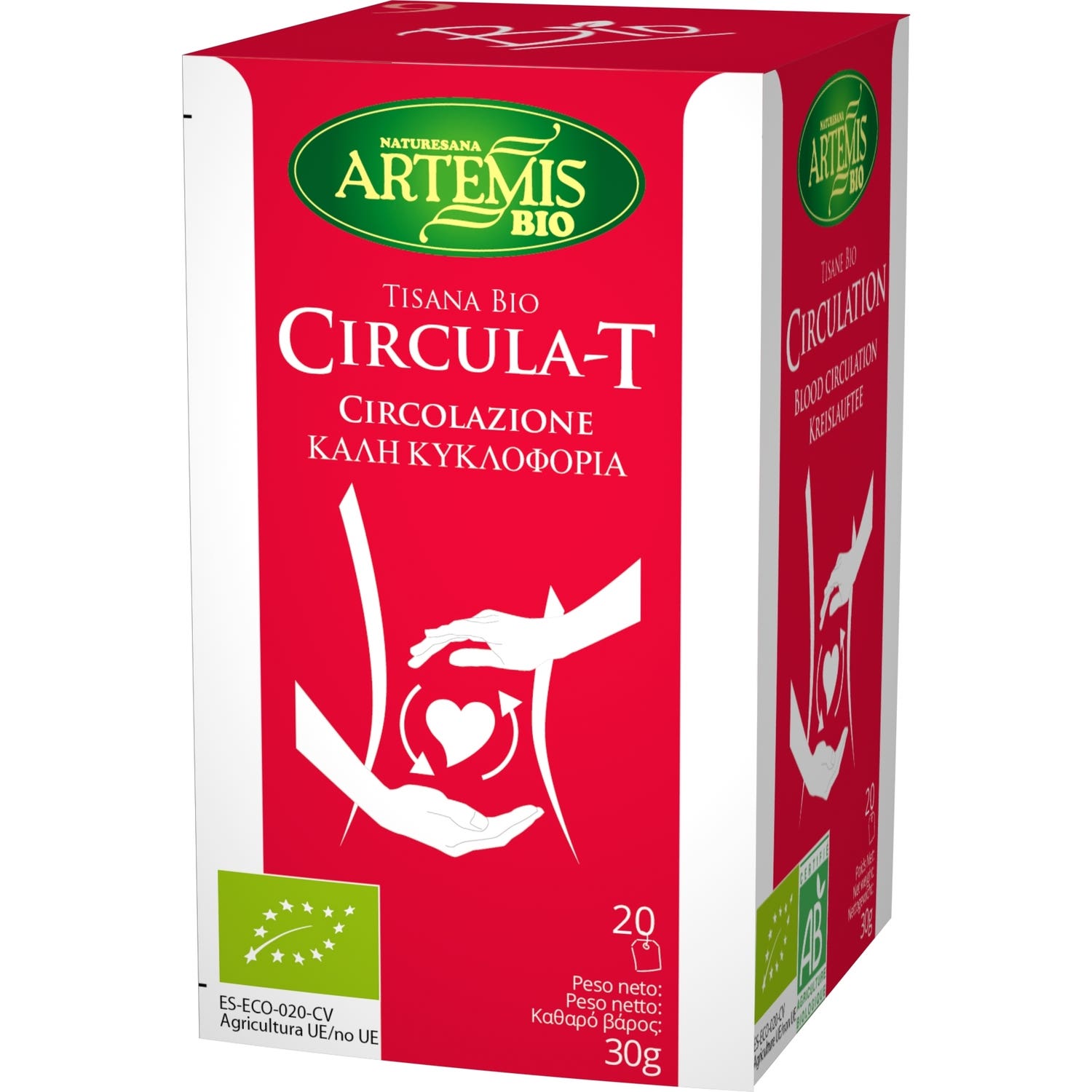 Artemis Tisana Circula-T Bio 20 Bolsitas de Artemis bio | Natural Doctor