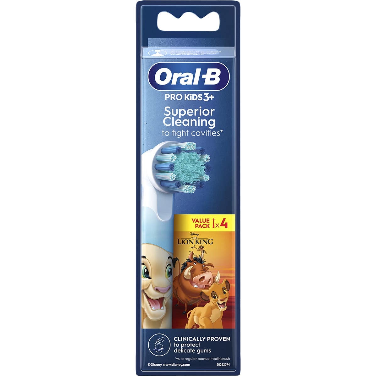 Oral-B Pro Kids 3+ Lion King Recargas 4 Unidades