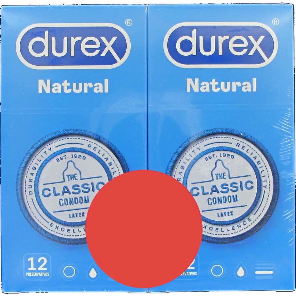 Durex Pack Preservativo Natural Duplo 2x12uds
