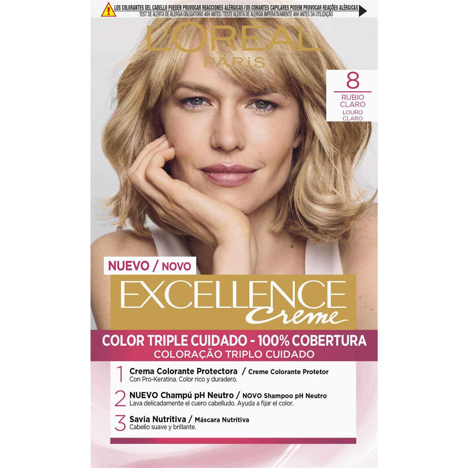 L'Oreal Set Excellence Creme Tint 8 Light Blonde