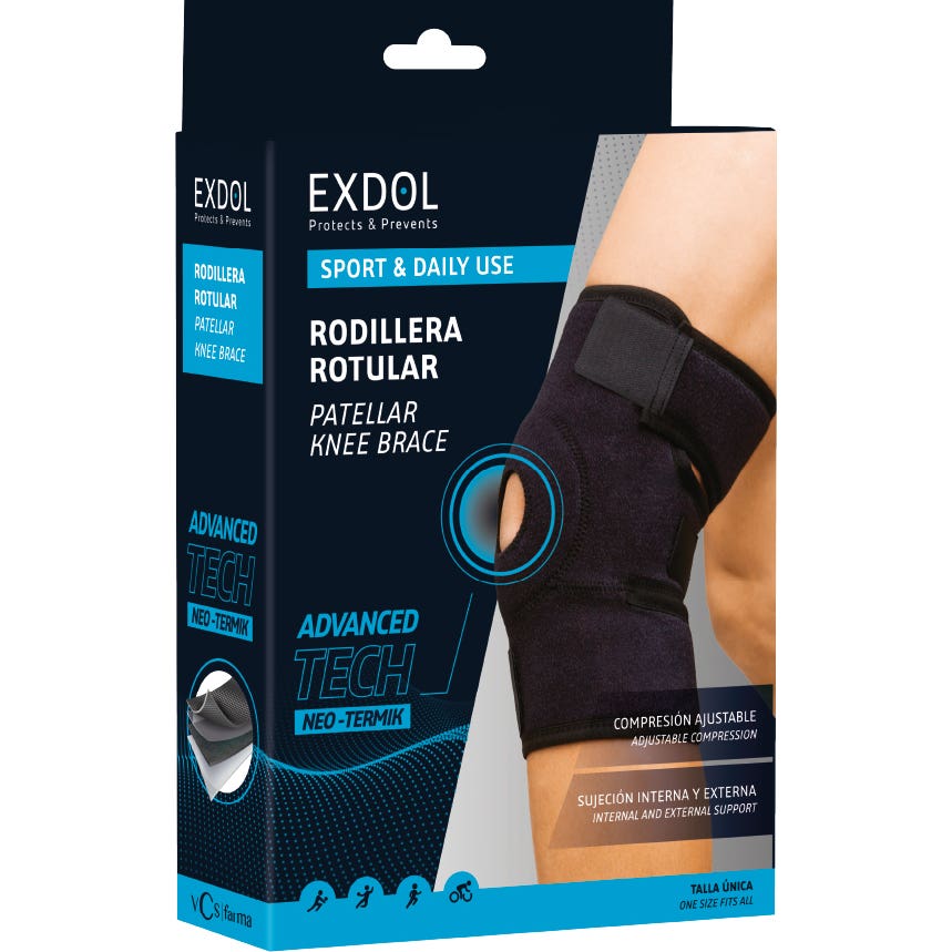 Exdol Rodillera Neopreno Color Negro 1ud