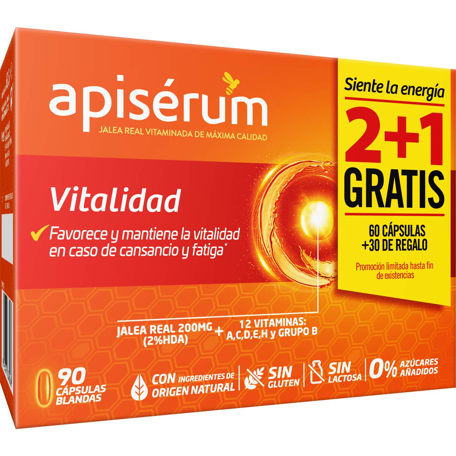 Apisérum Pack Vitalidad 3 meses 90caps