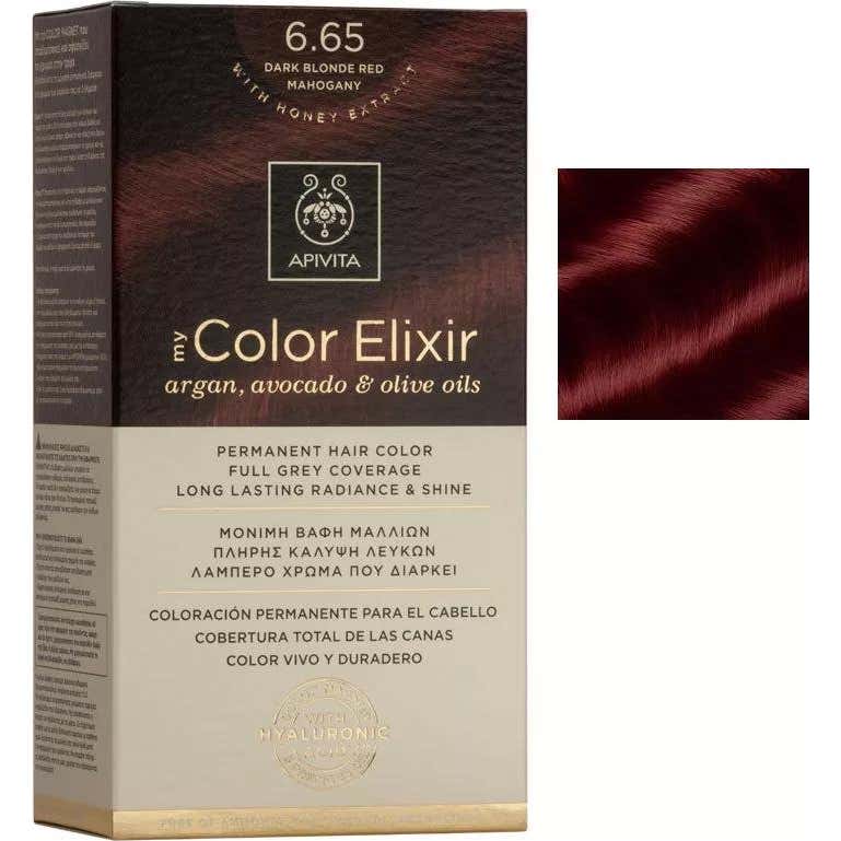 Apivita Kit Tint My Color Elixir 6.65 Rubio Oscuro Caoba