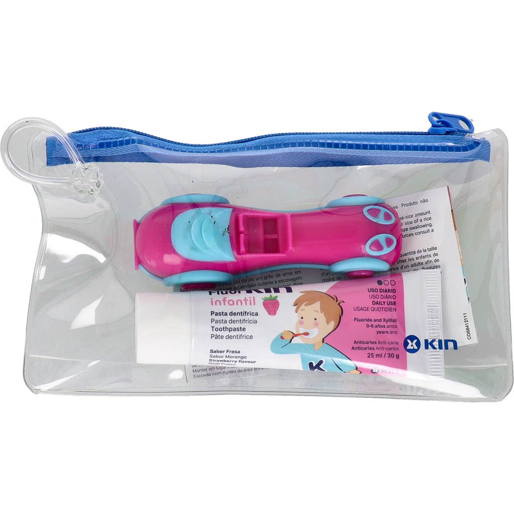 Kin Cepillo Infantil Viaje Coche + Pasta 25ml
