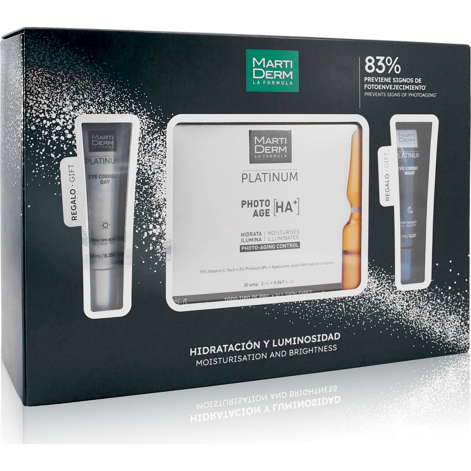 Martiderm Pack Platinum Photo Age HA+ 30amp + Platinum Eye Correct 2x10ml