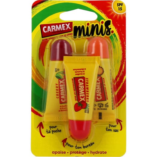 Carmex Pack Minis Bálsamo Labial 3 X5 g