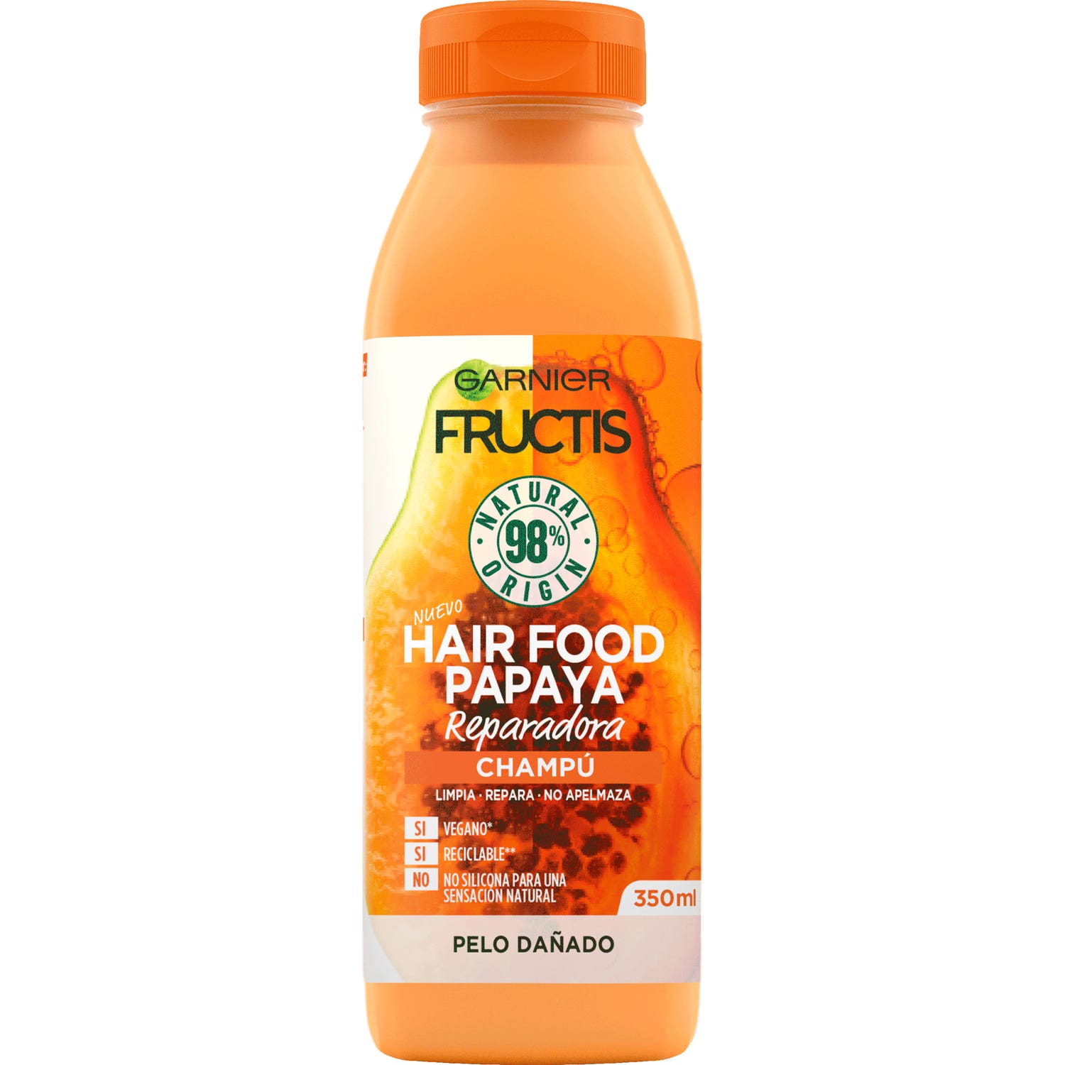 Garnier Fructis Hair Food Papaya Champú Reparador 350ml