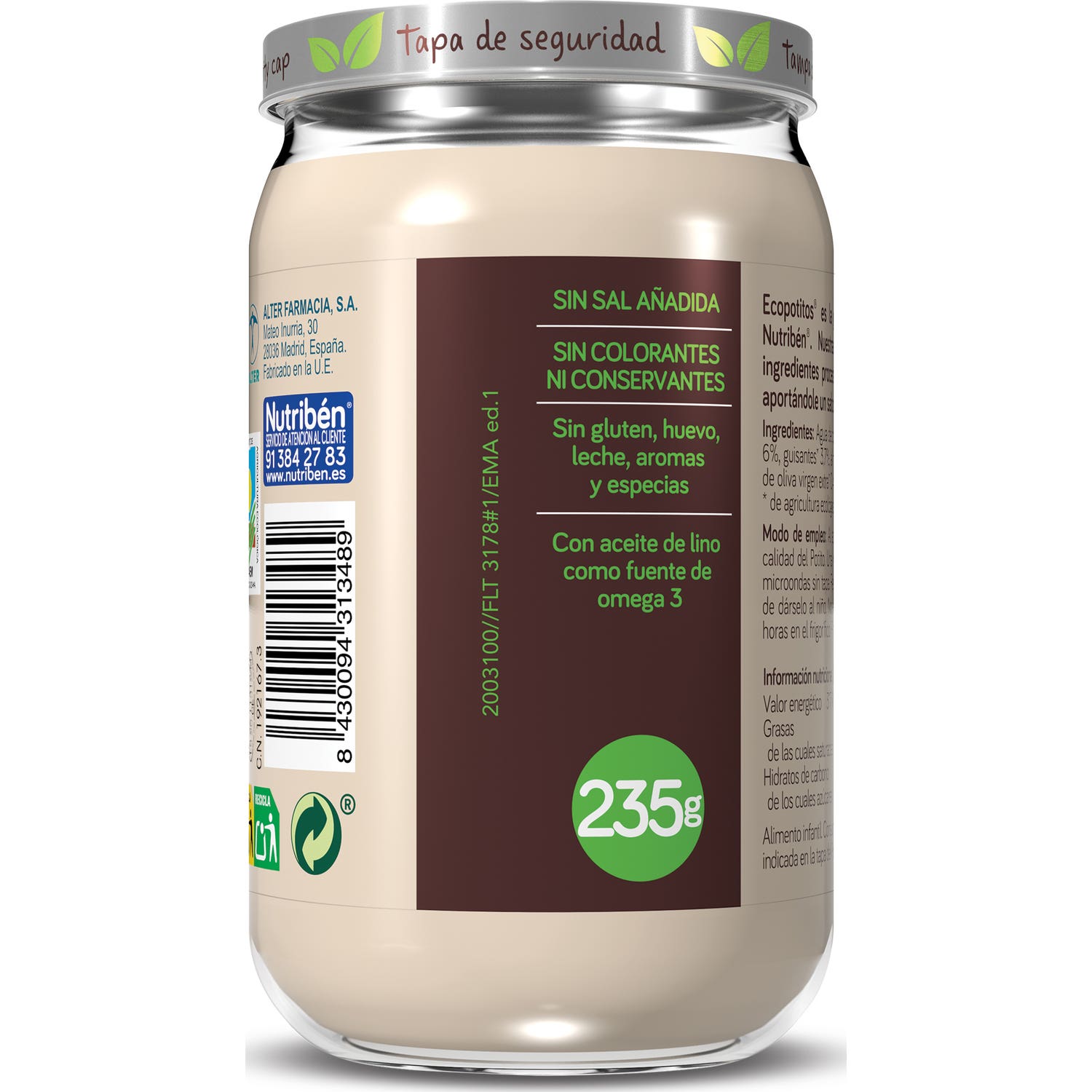 Nutriben Eco Pollo/Verd 235G