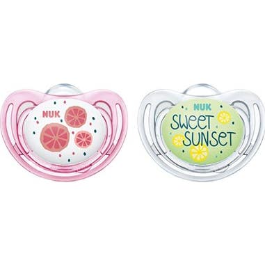 Nuk Chupete Silicona Fruits Day&Night 0-6 Meses 2 uds