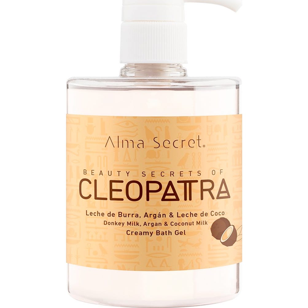 Alma Secret Gel De Baño Cleopatra Leche De Burra, Argán, Aceite & Leche de Coco 500ml