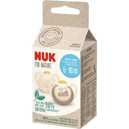 Nuk For Nature Chupete Silicona 6-18 Meses 2uds