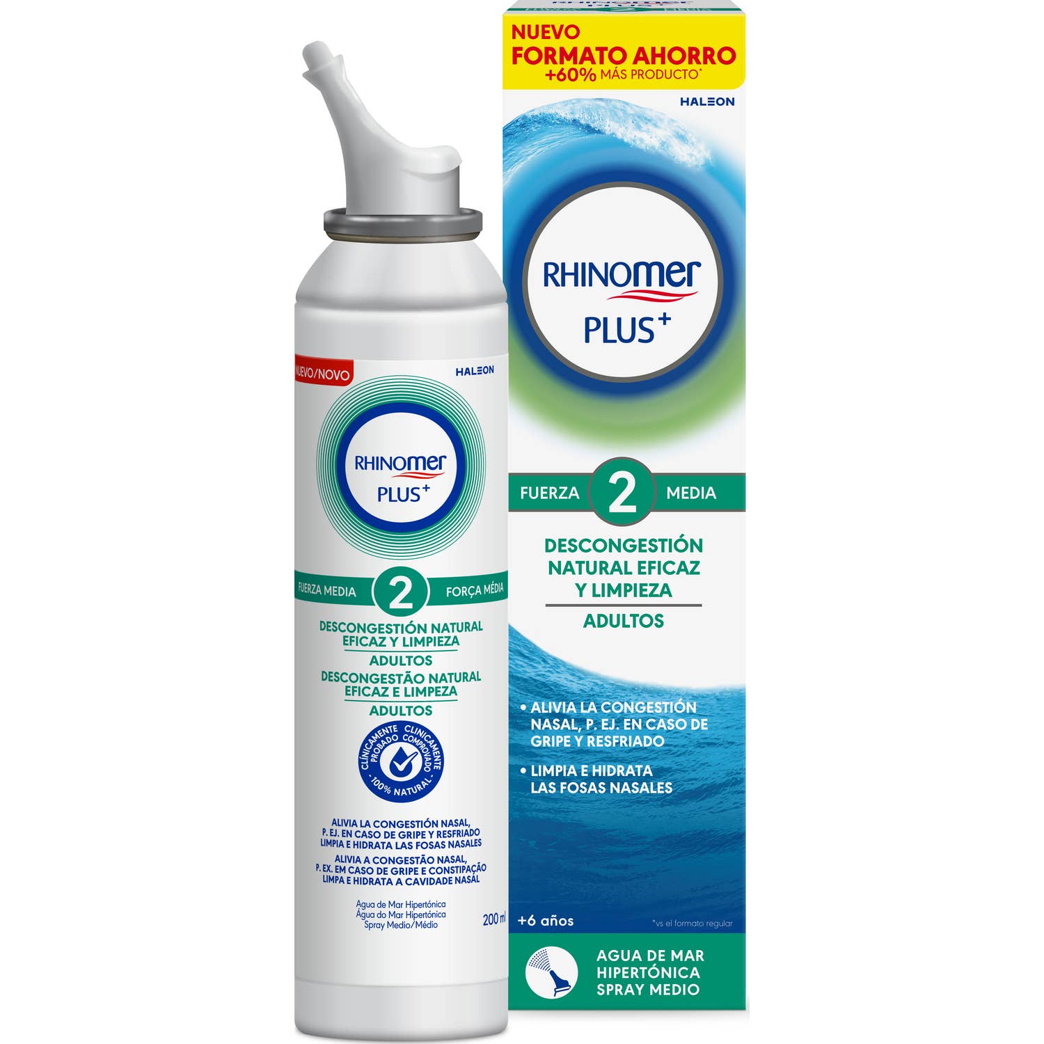 Rhinomer Plus Fuerza 2 Adultos 200ml