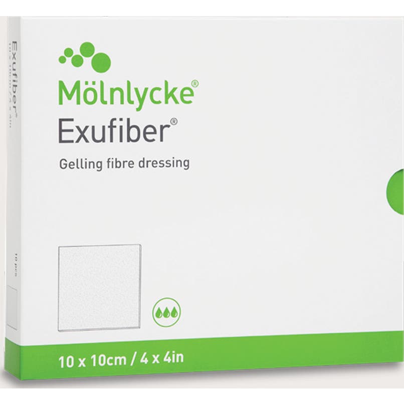 Exufiber Apósito 10x10cm 3uds