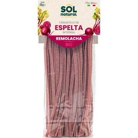 Sol Natural Tagliatelle Espelta Integral Remolacha Bio 250g