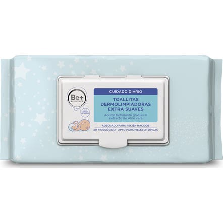 Be+ Toallitas Dermolimpiadoras Extra Suaves 72 uds