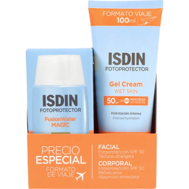 ISDIN Set Fusion Water Magic SPF50+ 50 ml + Gel Crema SPF50 100 ml