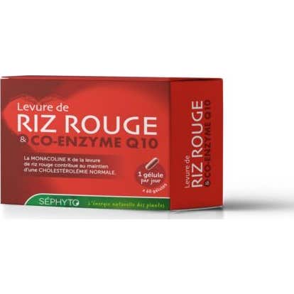 Séphyto Levadura de Arroz Rojo 1,6% + Q10 60 caps