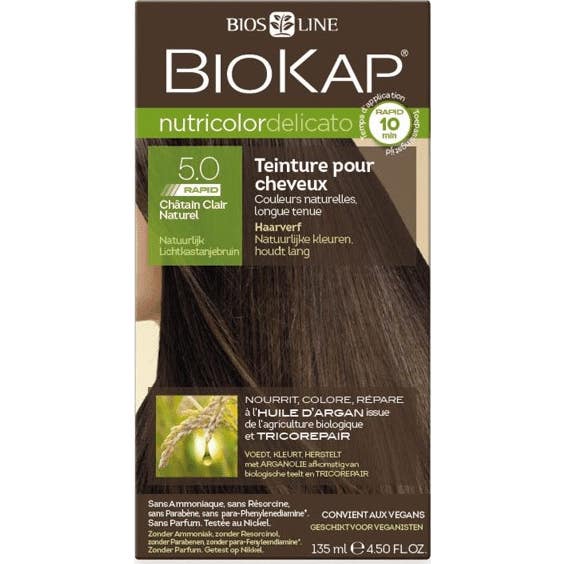 Biokap Delicato Rapid 5.0 Tinte Marrón Claro Natural 135 ml