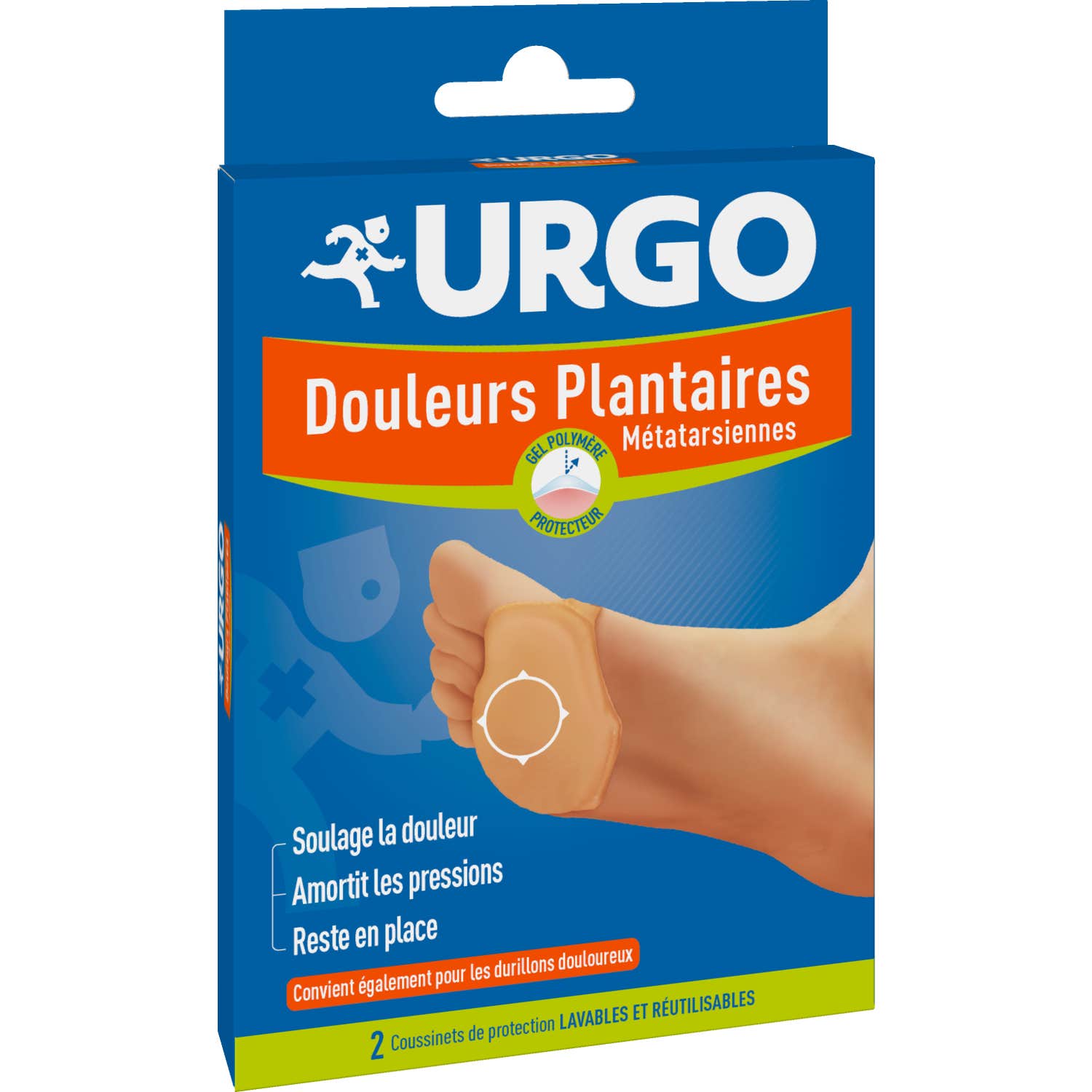 Urgo Coussinets Douleurs Plantaires boîte de 2 coussinets