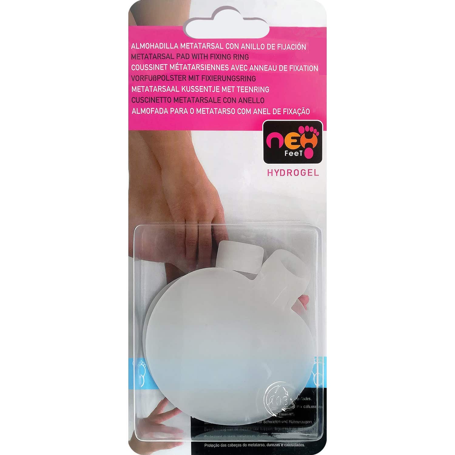 Neh Feet almohadilla metatarsal con anillo de fijación Talla única 2uds