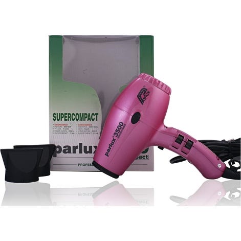 Parlux 3500 Hair Dryer Supercompact Pink 1 ud