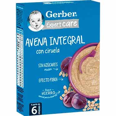 Gerber ExpertCare Avena Integral con Ciruela 250g