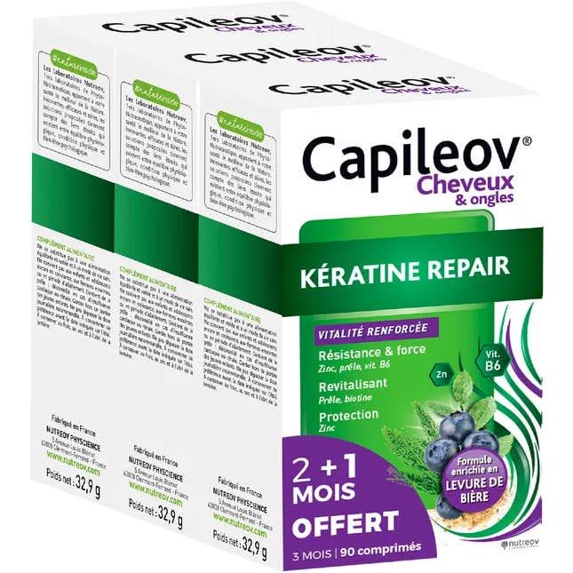 Nutreov Capileov Kératine Repair 3x30 Comprimés