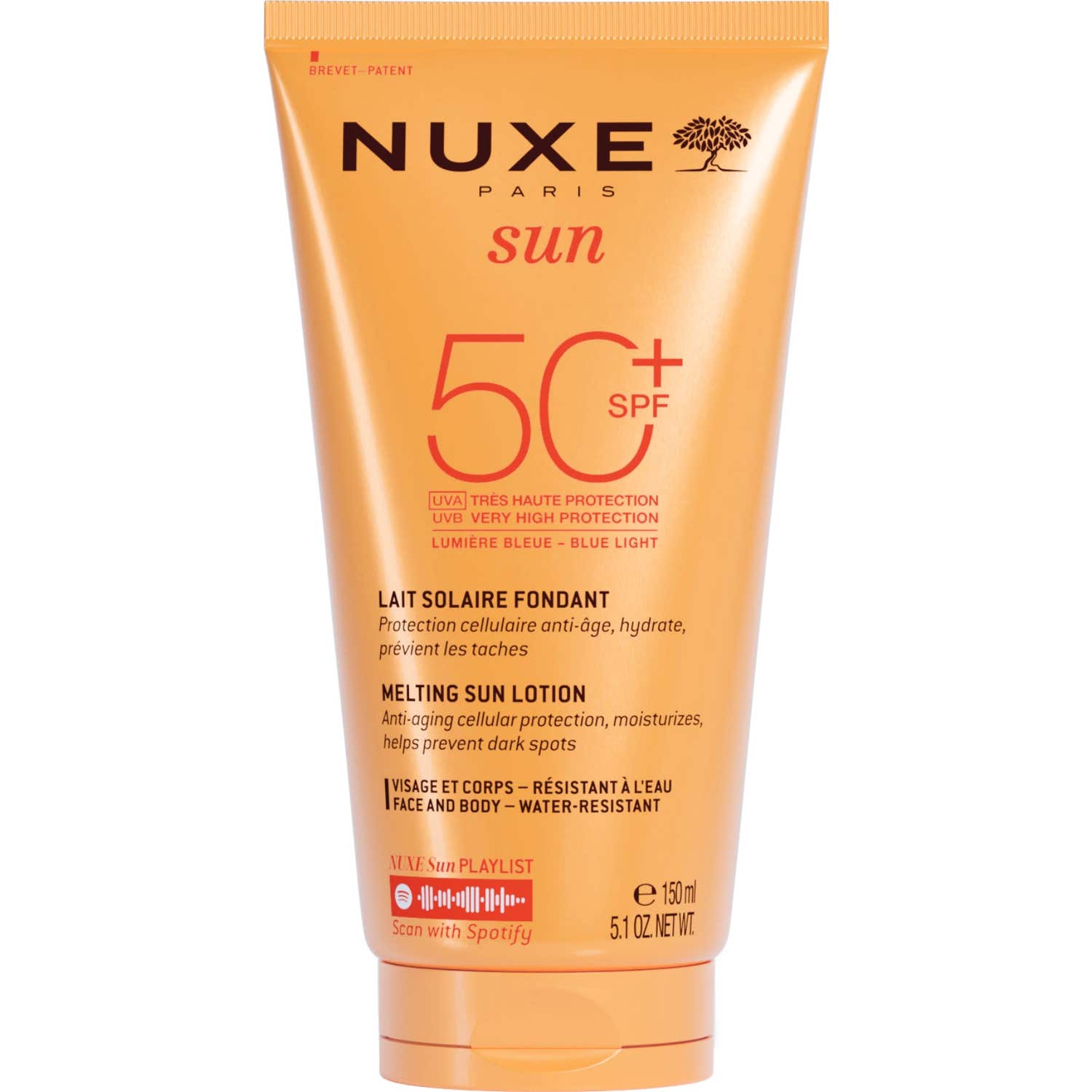 Nuxe Sun Leche Solar Fundente Alta Protección Rostro y Cuerpo SPF50 150ml