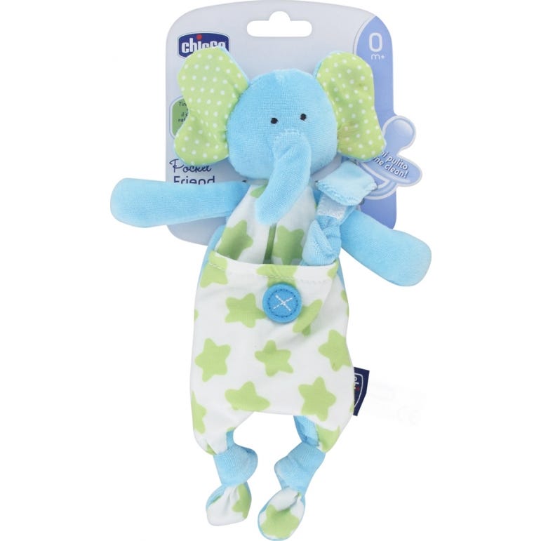 Chicco Pocket Friend Elefante +0 M 1 ud