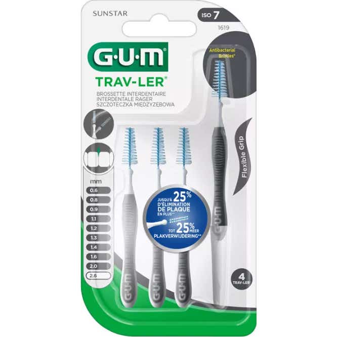 Gum Trav-ler Brossettes Interdentaires 2.6 mm 4 uts