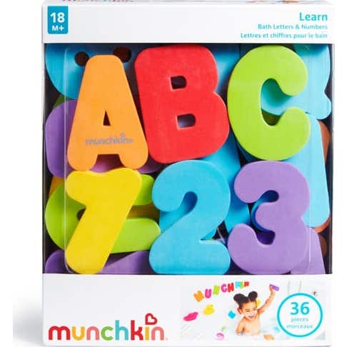 Munchkin Juguete Baño Letras y Números +18 M 1 ud