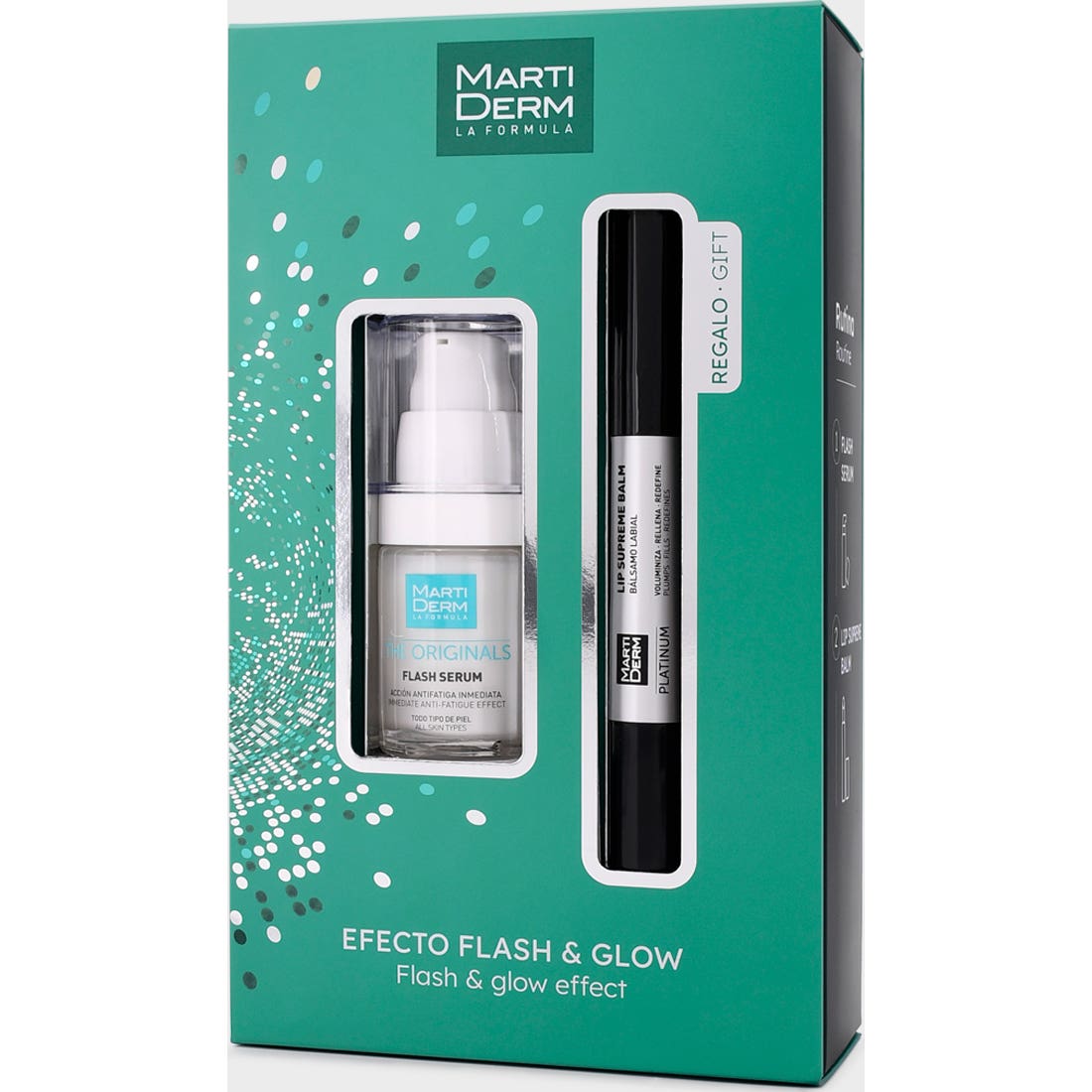 Martiderm Pack Flash Sérum 15ml + Lip Supreme Balm 4,5ml