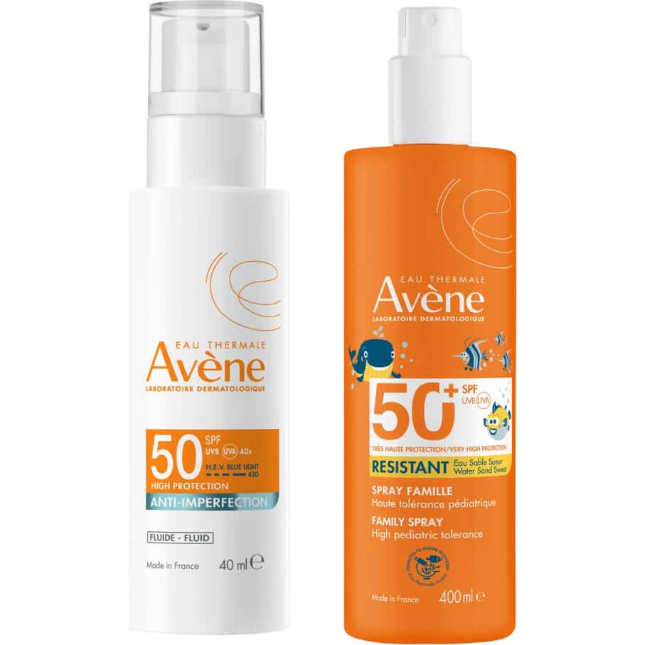 Avène Pack Expert Antiimperfecciones SPF50 40ml + Spray Familia SPF50+ 400ml