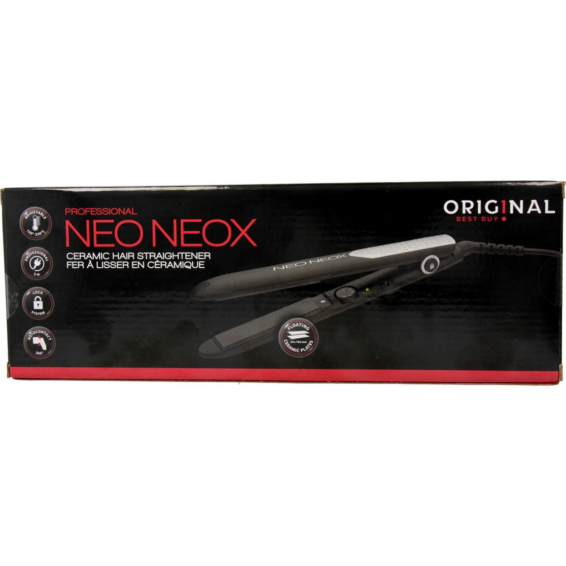 Sinelco Neox Plancha Cerámica Negro Plata 1ud