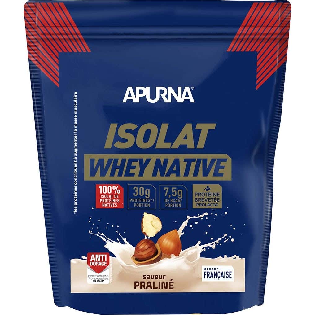 Apurna Isolat Whey Native Proteína Praliné 720g