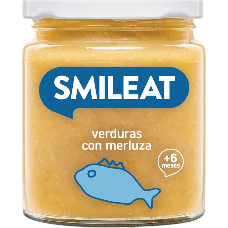 Smileat Tarrito Ecológico de Merluza con Verduras 230g