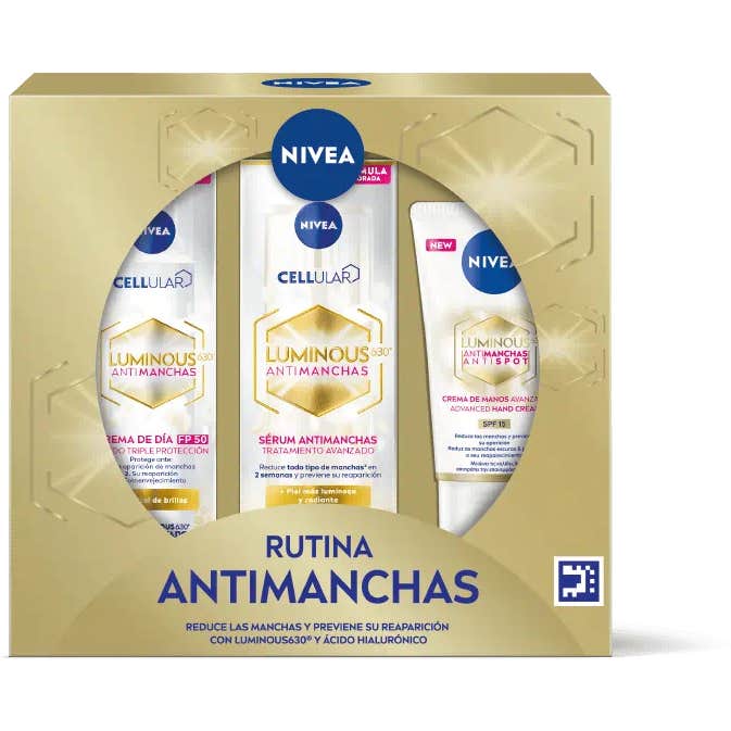 Nivea Antimanchas Pack Luminous 630º Crema Día + Manos + Serum