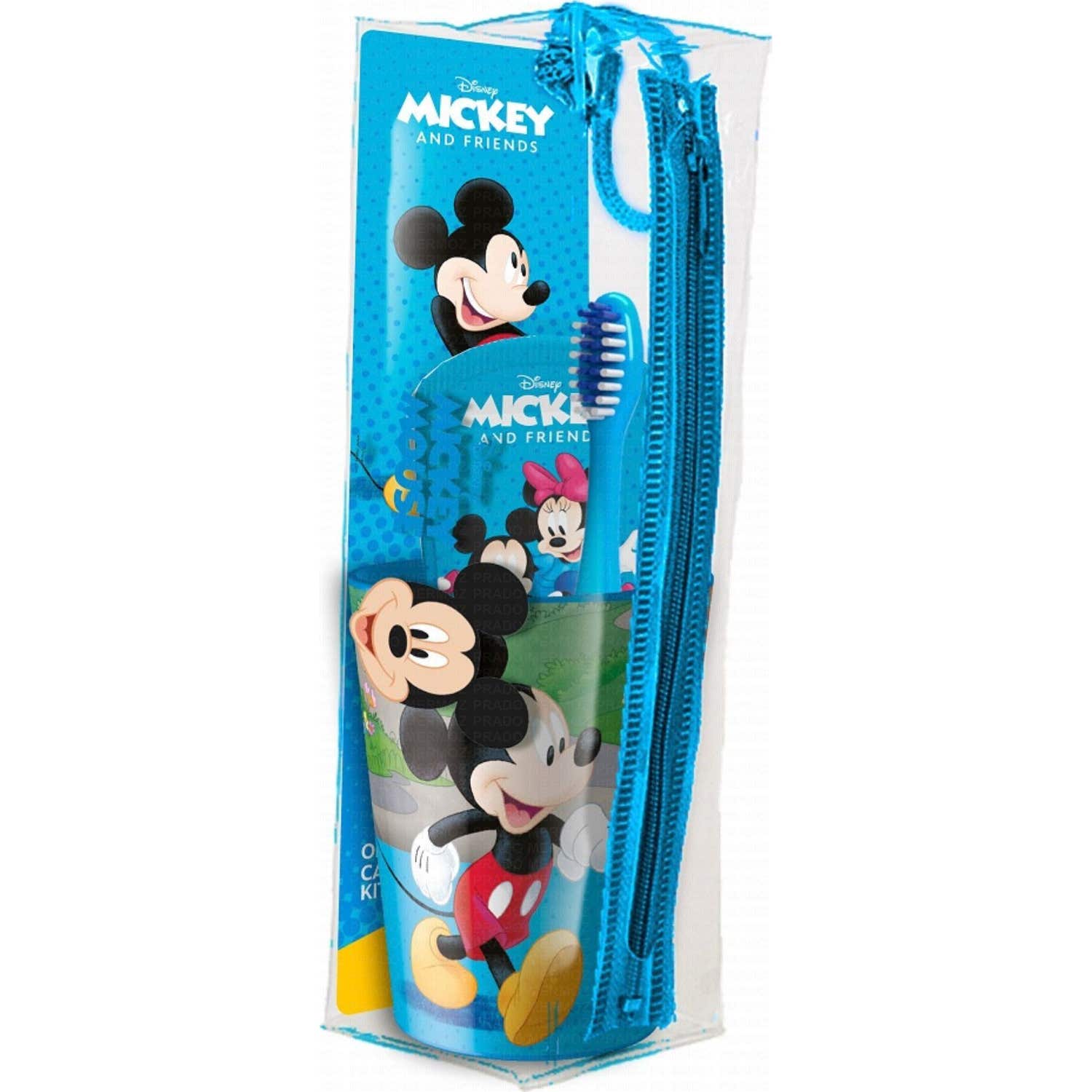Disney Kit Mickey Cepillo Dientes + Pasta Dental + Vaso